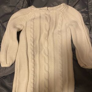 Sparkly white toddler sweater dress